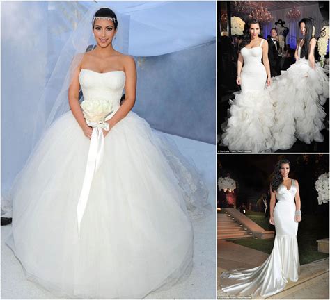 kim kardashian wedding gowns.